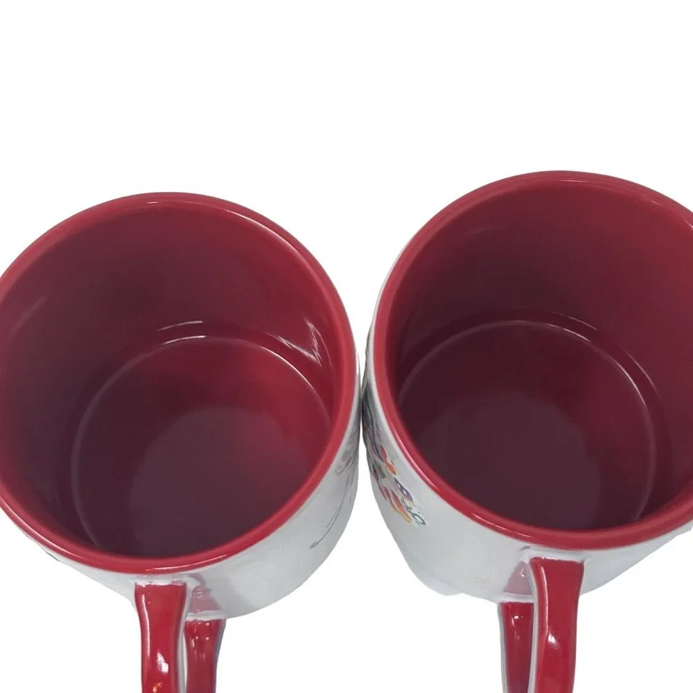 Pair of Disney Parks MY HAPPY PLACE Rainbow Mug Coffee Cup Disneyland 2020 PRIDE